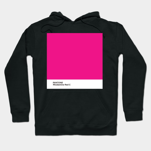 pantone Rhodamine Red C Hoodie by princessmi-com